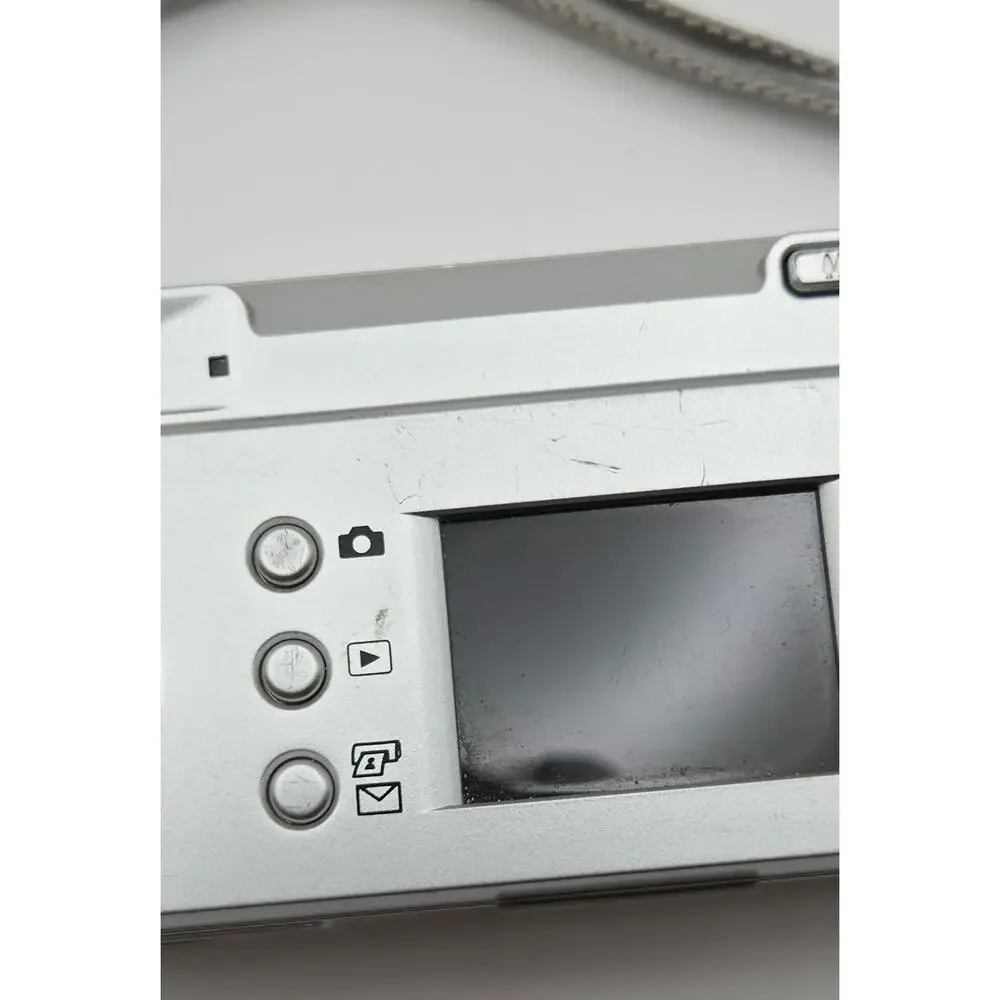 HP Photosmart 433 3.1 MP Digital Camera Silver tested Working With Case